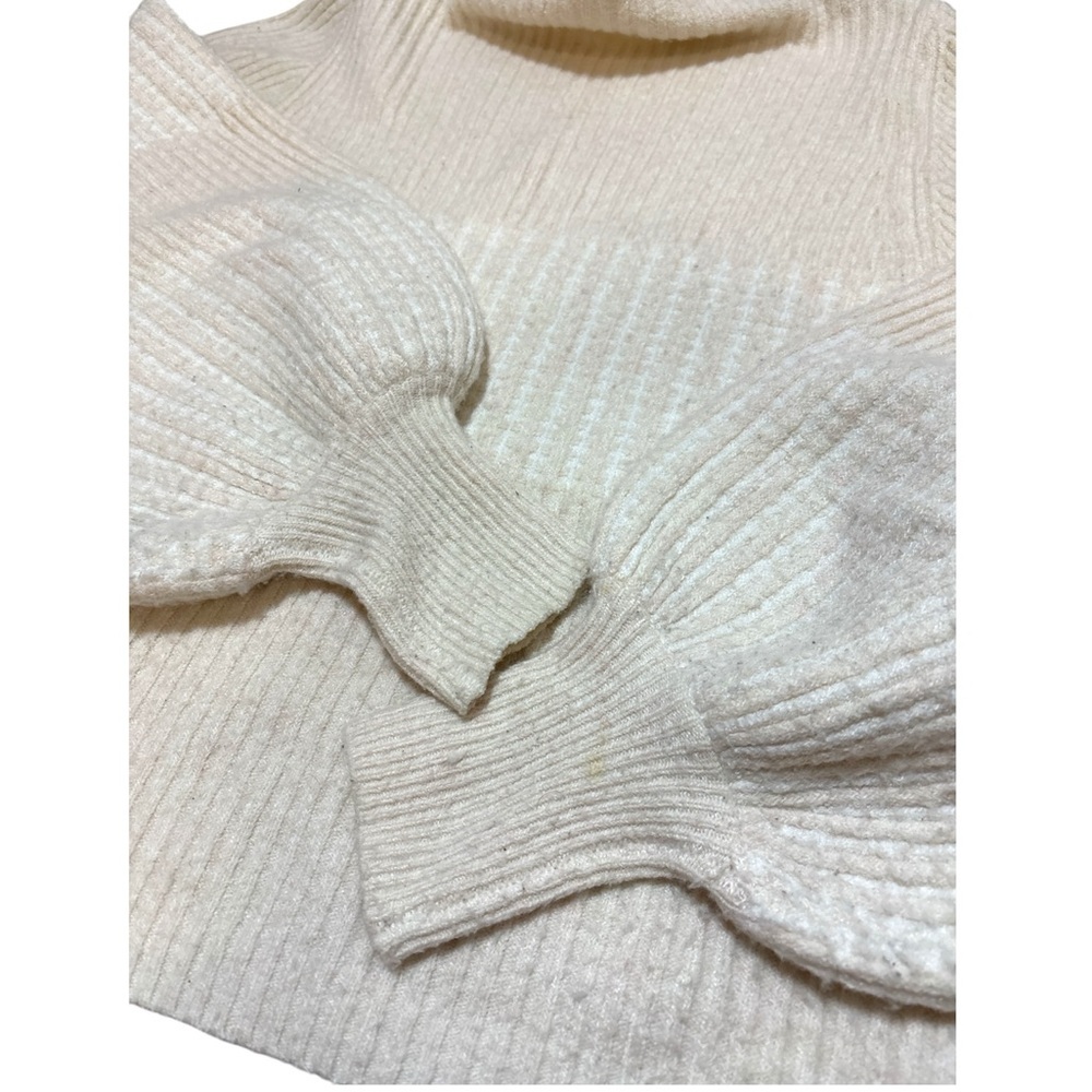 French Connection Vhori Mock Neck Sweater In Oatmeal Mel Women’s Size Medium - Picture 6 of 12